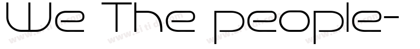 We The people字体转换